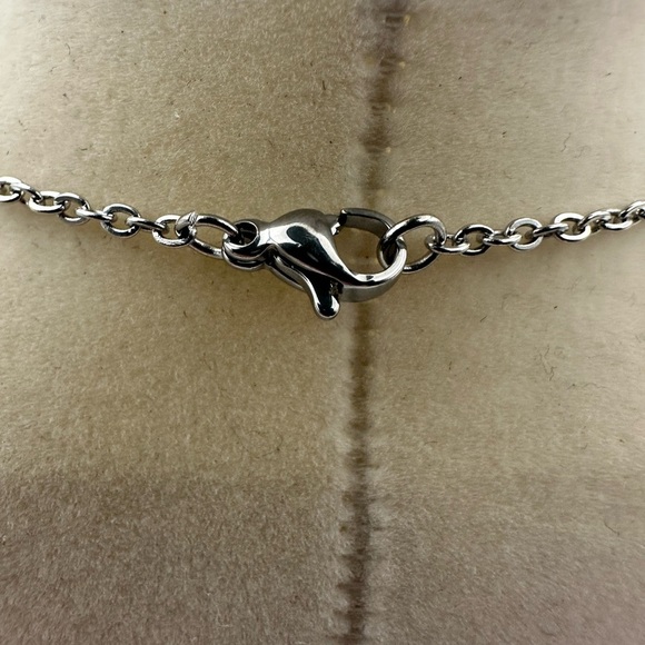 Red Ocean Jasper and Moss Pendant Necklace - Picture 4 of 8